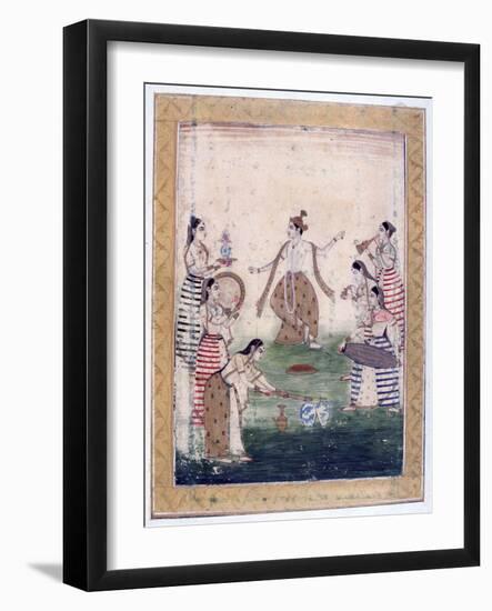 Vasanta Ragini, Ragamala Album, School of Rajasthan, 19th Century-null-Framed Giclee Print