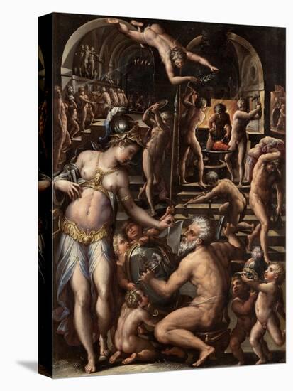 Vasari, Giorgio (1511-1574) the Furnace of Volcano Oil on Wood Mannerism 1563-1565 Italy, Florentin-Giorgio Vasari-Stretched Canvas