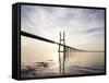 Vasco Da Gama Bridge over Rio Tejo (Tagus River) at Dawn, Lisbon, Portugal-Ben Pipe-Framed Stretched Canvas