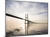 Vasco Da Gama Bridge over Rio Tejo (Tagus River) at Dawn, Lisbon, Portugal-Ben Pipe-Mounted Photographic Print