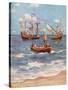 Vasco Da Gama Landing Near Calicut-null-Stretched Canvas