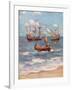 Vasco Da Gama Landing Near Calicut-null-Framed Giclee Print