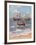 Vasco Da Gama Landing Near Calicut-null-Framed Giclee Print