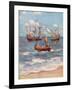 Vasco Da Gama Landing Near Calicut-null-Framed Giclee Print