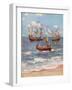 Vasco Da Gama Landing Near Calicut-null-Framed Giclee Print