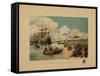 Vasco Da Gama's Arrival in India, C. 1900-Alfredo Roque Gameiro-Framed Stretched Canvas