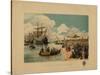 Vasco Da Gama's Arrival in India, C. 1900-Alfredo Roque Gameiro-Stretched Canvas