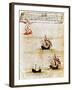 Vasco Da Gama's Fleet at Sea, 1497-null-Framed Giclee Print