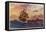 Vasco Da Gama's Ships off the Coast of Africa on Their Way to the Indies-O. Rosenvinge-Framed Stretched Canvas