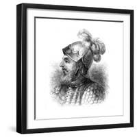 Vasco Nunez De Balboa (1475-152), Spanish Explorer, Late 19th Century-null-Framed Giclee Print