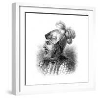 Vasco Nunez De Balboa (1475-152), Spanish Explorer, Late 19th Century-null-Framed Giclee Print