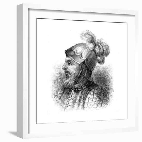 Vasco Nunez De Balboa (1475-152), Spanish Explorer, Late 19th Century-null-Framed Giclee Print