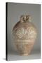 Vase à étrier minoen à décor de volutes-null-Stretched Canvas
