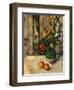 Vase and Apples-Paul Cézanne-Framed Giclee Print