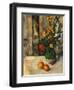 Vase and Apples-Paul Cézanne-Framed Giclee Print