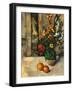 Vase and Apples-Paul Cézanne-Framed Giclee Print