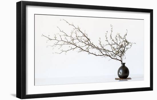 Vase And Branch-null-Framed Giclee Print