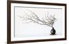 Vase And Branch-null-Framed Giclee Print