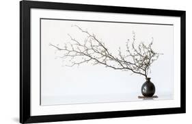 Vase And Branch-null-Framed Giclee Print