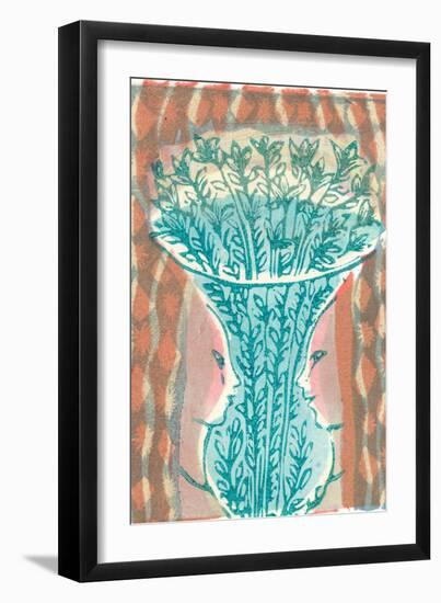 Vase and Faces-Mary Kuper-Framed Giclee Print