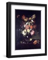 Vase and Flowers, 1655-Pieter van de Venne-Framed Premium Giclee Print