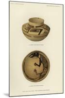 Vase and Food Bowl from Four-Mile Ruin, Arizona-null-Mounted Giclee Print