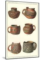 Vase and Mugs from Awatobi-null-Mounted Art Print