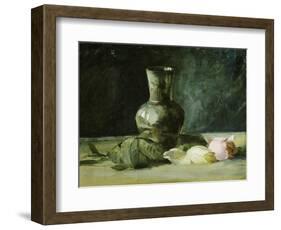 Vase and Roses-Julian Alden Weir-Framed Giclee Print