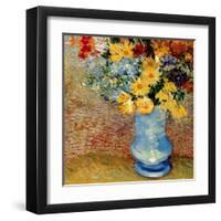 Vase Avec Bouquets De Fleurs-Vincent van Gogh-Framed Art Print