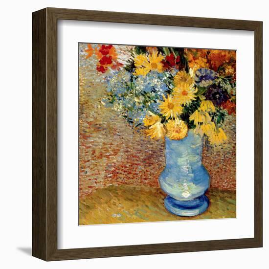 Vase Avec Bouquets De Fleurs-Vincent van Gogh-Framed Art Print
