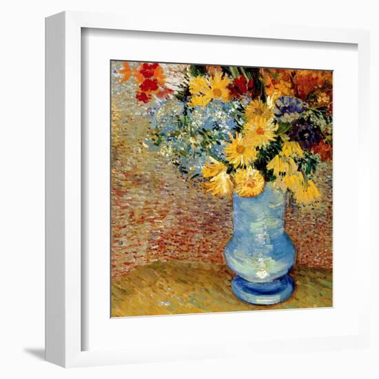 Vase Avec Bouquets De Fleurs-Vincent van Gogh-Framed Art Print