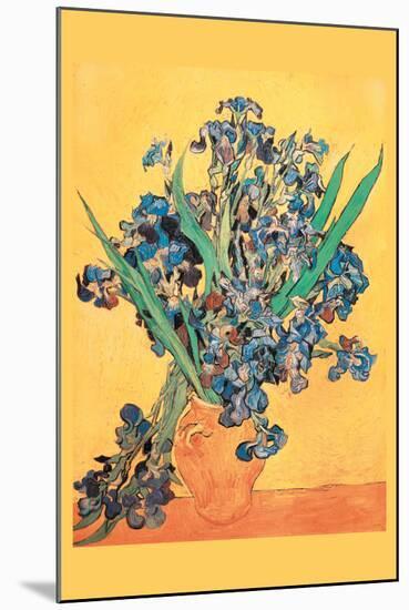 Vase Avec Irises-Vincent van Gogh-Mounted Art Print