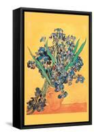 Vase Avec Irises-Vincent van Gogh-Framed Stretched Canvas