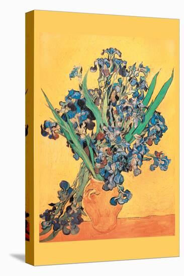 Vase Avec Irises-Vincent van Gogh-Stretched Canvas
