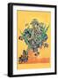 Vase Avec Irises-Vincent van Gogh-Framed Premium Giclee Print