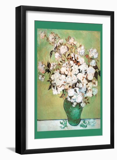 Vase Avec Roses-Vincent van Gogh-Framed Art Print