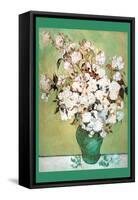 Vase Avec Roses-Vincent van Gogh-Framed Stretched Canvas