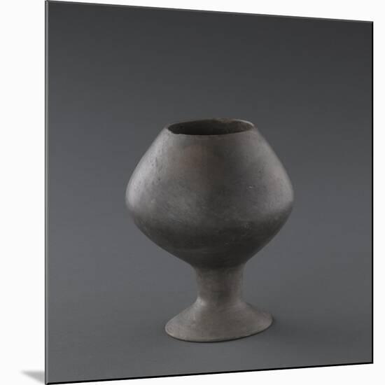 Vase biconvexe à pied-null-Mounted Giclee Print