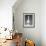 Vase blanc forme bouteille tord-null-Framed Giclee Print displayed on a wall