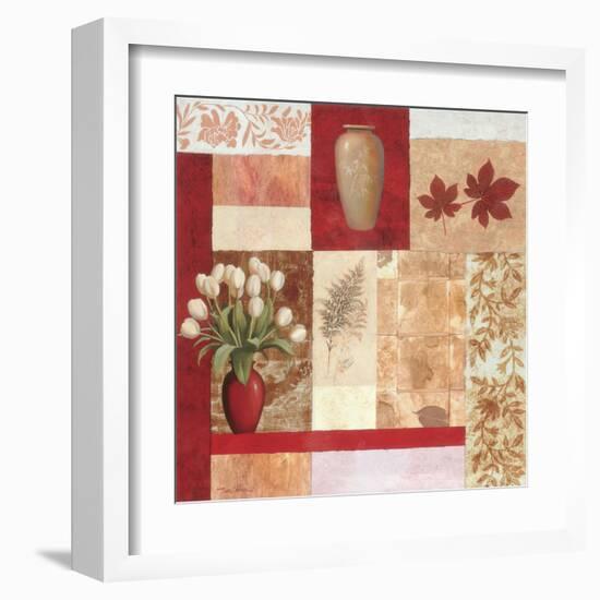 Vase Collage I-TC Chiu-Framed Art Print