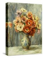 Vase D'Anemones-Pierre-Auguste Renoir-Stretched Canvas