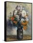 Vase De Dahlias-Maximilien Luce-Framed Stretched Canvas