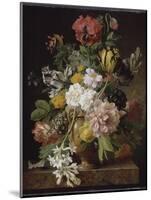 Vase de fleurs avec une tubéreuse cassée-Jan Frans van Dael-Mounted Giclee Print