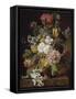 Vase de fleurs avec une tubéreuse cassée-Jan Frans van Dael-Framed Stretched Canvas
