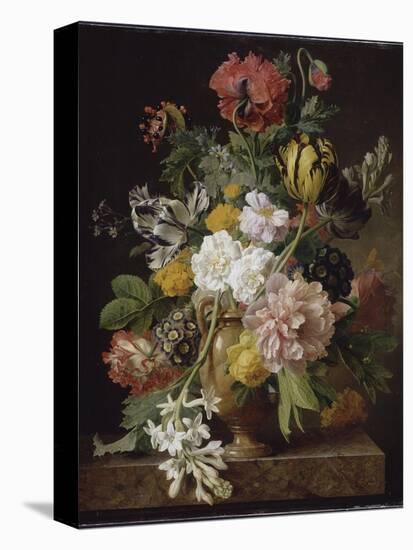 Vase de fleurs avec une tubéreuse cassée-Jan Frans van Dael-Stretched Canvas