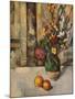 'Vase de Fleurs et Pommes', c19th century-Paul Cezanne-Mounted Giclee Print