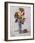 Vase De Fleurs, (Oil on Canvas)-Achille Lauge-Framed Giclee Print