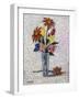 Vase De Fleurs, (Oil on Canvas)-Achille Lauge-Framed Giclee Print