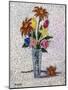 Vase De Fleurs, (Oil on Canvas)-Achille Lauge-Mounted Giclee Print