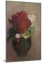 Vase de fleurs, pavot rouge-Odilon Redon-Mounted Giclee Print